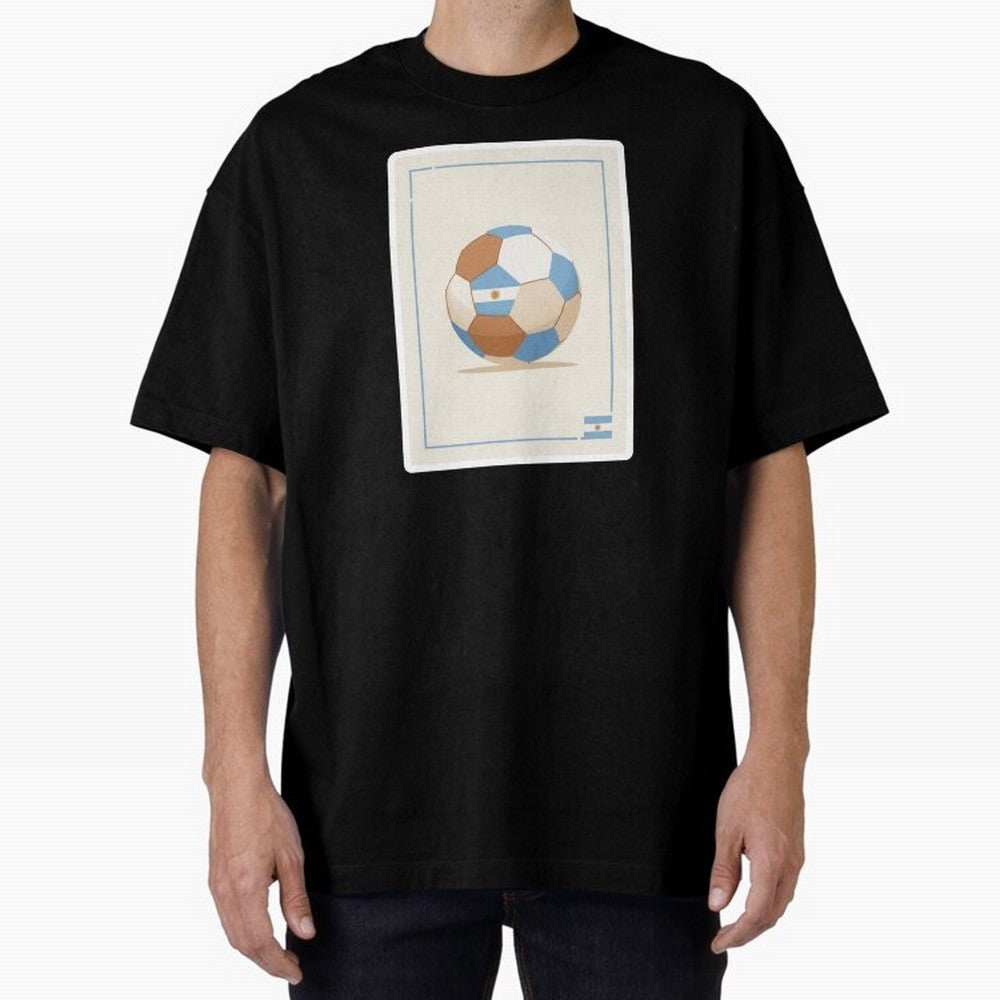 Football stamp sticker || Buenos Aires Vibes Classic T-Shirt Build FIFA World Cup 2026 for Fans of Cristiano Ronaldo and Argentina, Bringing Football Festival Excitement, Trophy Ambitions, Country Rivalries and Star Player Buzz; Ideal for