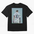 Portrait painting of Lionel Messi of Inter Miami and Argentina Classic T-Shirt Represent Fans Who Live for Match Day Hype around FIFA World Cup 2026 Group Stage, Cristiano Ronaldo, England, France and Netherlands, Tournament Hype, Historic