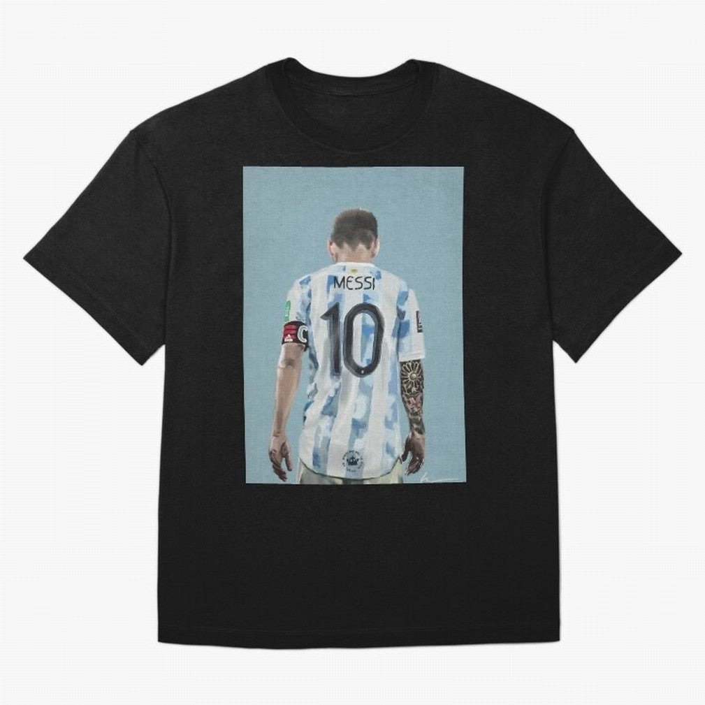 Portrait painting of Lionel Messi of Inter Miami and Argentina Classic T-Shirt Represent Fans Who Live for Match Day Hype around FIFA World Cup 2026 Group Stage, Cristiano Ronaldo, England, France and Netherlands, Tournament Hype, Historic