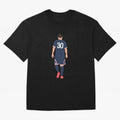 Leo Messi France Football Player Oversized T-Shirt Keep the Match Day Mood of FIFA World Cup 2026 Group Stage for Fans of Messi, Neymar and Mbappe and Spain, Bringing Retro Football Energy, Iconic Rivalries, Trophy Chase Drama and Stadium