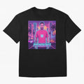 Inter Miami? Football Legend Messi Cyberpunk Retro Futurist Design (Version 3) Classic T-Shirt Bring Home the FIFA World Cup 2026 Group Stage Journey through Cristiano Ronaldo, Haaland and CR7 Highlights, Argentina and Brazil Pride, Worldwide Fan