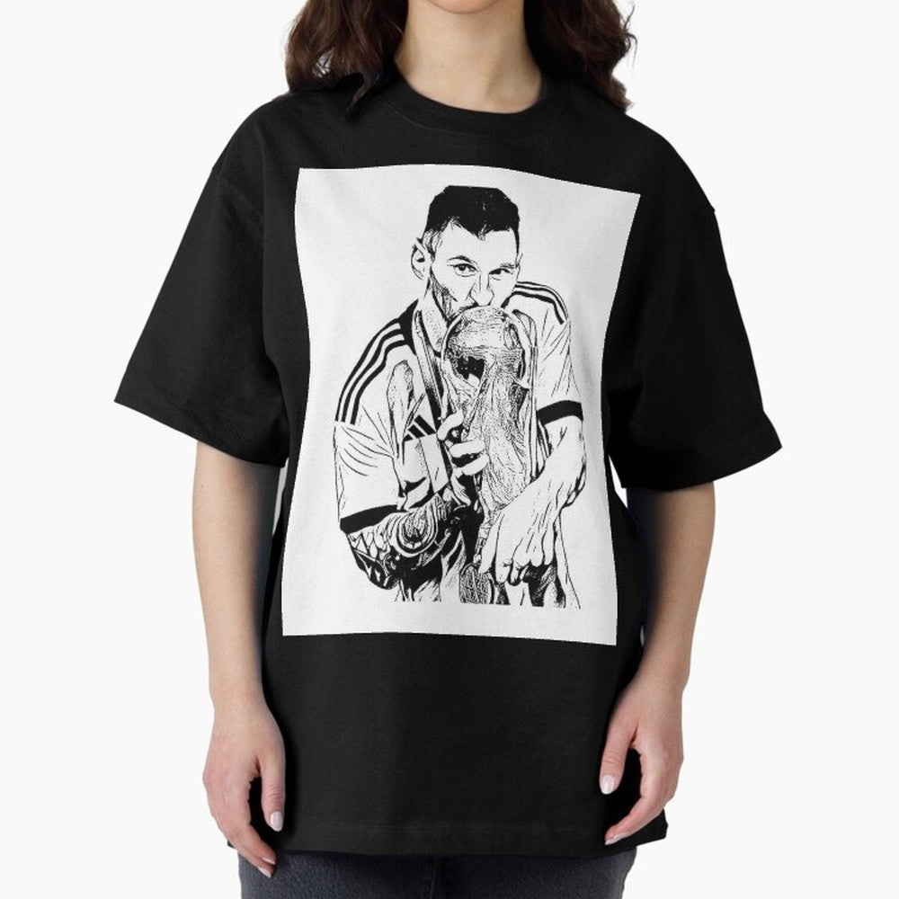 Drawing Leo Messi Classic T-Shirt Embrace FIFA World Cup 2026 Group Stage Capturing Haaland and Mbappe, Netherlands Energy, Football History, Final Match Energy, Crowd Noise and Once in a Lifetime Moments; Perfect for People Who Love Argentina,