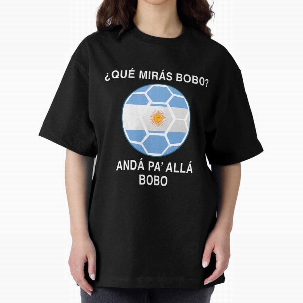 Que Miras Bobo Messi Argentina Ftbol Soccer Qatar 2022 Classic T-Shirt Celebrate Rivalries and Pride in the FIFA World Cup 2026 Journey through Messi, Neymar and Mbappe Highlights, Germany Pride, Vintage Soccer Flavor, Modern Football Stars,