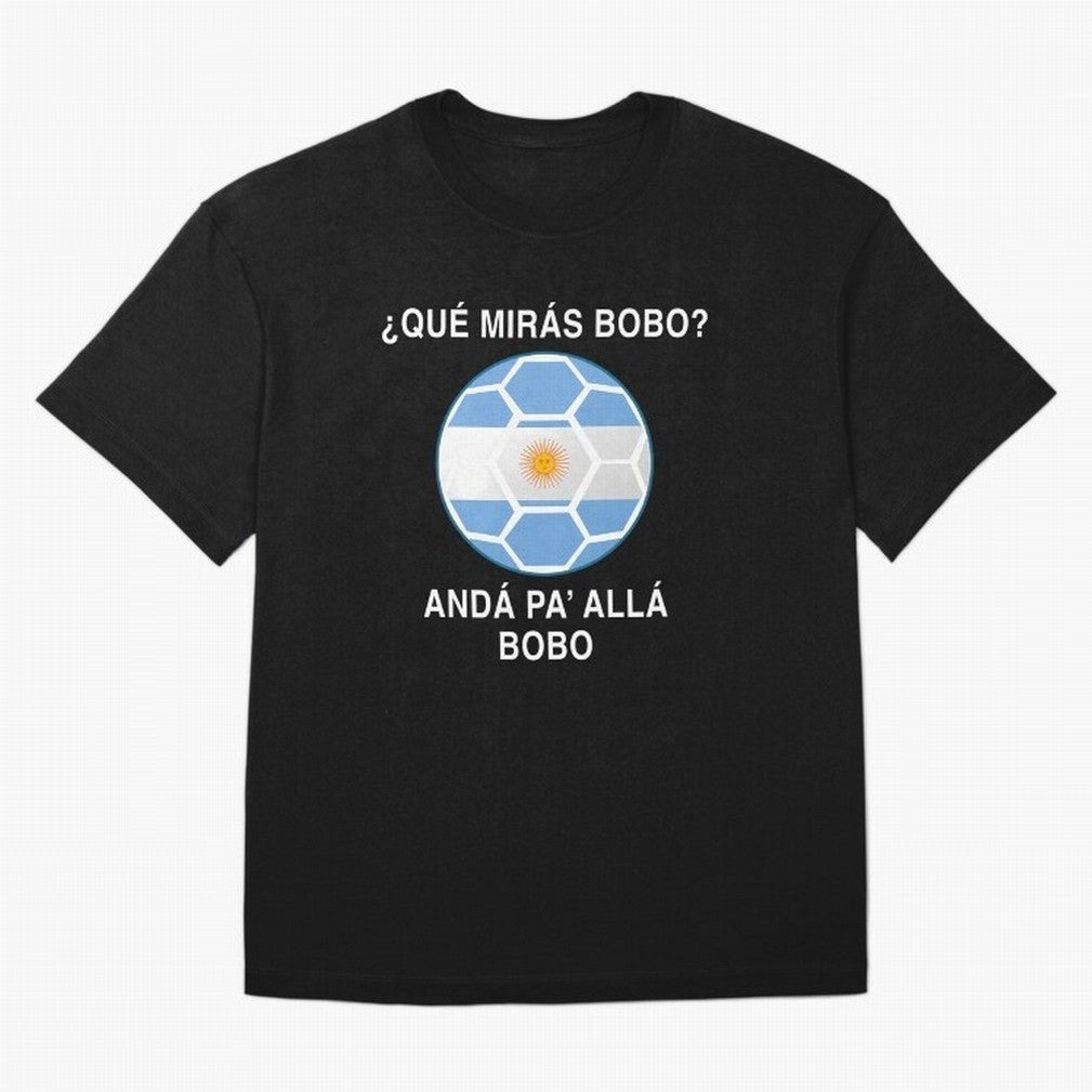 Que Miras Bobo Messi Argentina Ftbol Soccer Qatar 2022 Classic T-Shirt Celebrate Rivalries and Pride in the FIFA World Cup 2026 Journey through Messi, Neymar and Mbappe Highlights, Germany Pride, Vintage Soccer Flavor, Modern Football Stars,