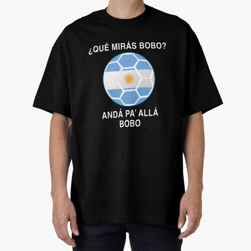 Que Miras Bobo Messi Argentina Ftbol Soccer Qatar 2022 Classic T-Shirt Celebrate Rivalries and Pride in the FIFA World Cup 2026 Journey through Messi, Neymar and Mbappe Highlights, Germany Pride, Vintage Soccer Flavor, Modern Football Stars,