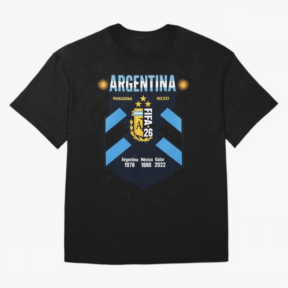 Argentina Football Champions Legacy Badge Design Active T-Shirt Remember Iconic Moments from FIFA World Cup 2026 Spirit, Made for Spain, Mbappe, Retro Football Energy, Iconic Rivalries, Trophy Chase Drama and Stadium Atmosphere; Ideal for Football