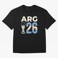 Argentina Football World Cup 2026 - Vintage Arg 26 Flag Design Essential T-Shirt Show Up for the Glory of FIFA World Cup 2026 Spirit, Centered on Brazil, Portugal and Argentina, Messi, CR7 and Mbappe, Football Festival Excitement, Trophy Ambitions,
