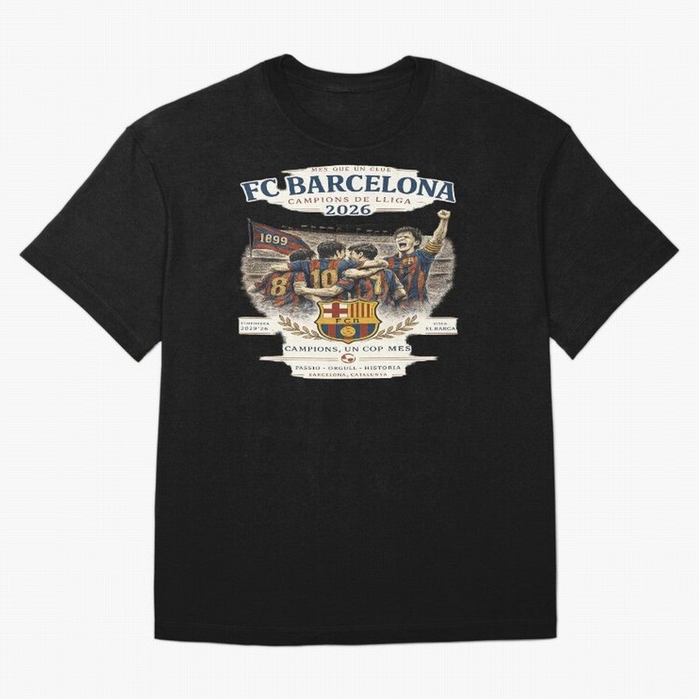 FC Barcelona Champions Vintage 2026 Oversized T-Shirt Feel the FIFA World Cup 2026 Group Stage Journey through Messi and Cristiano Ronaldo Highlights, Argentina and Brazil Pride, Match Day Excitement, Supporter Culture, Golden Goals and Global