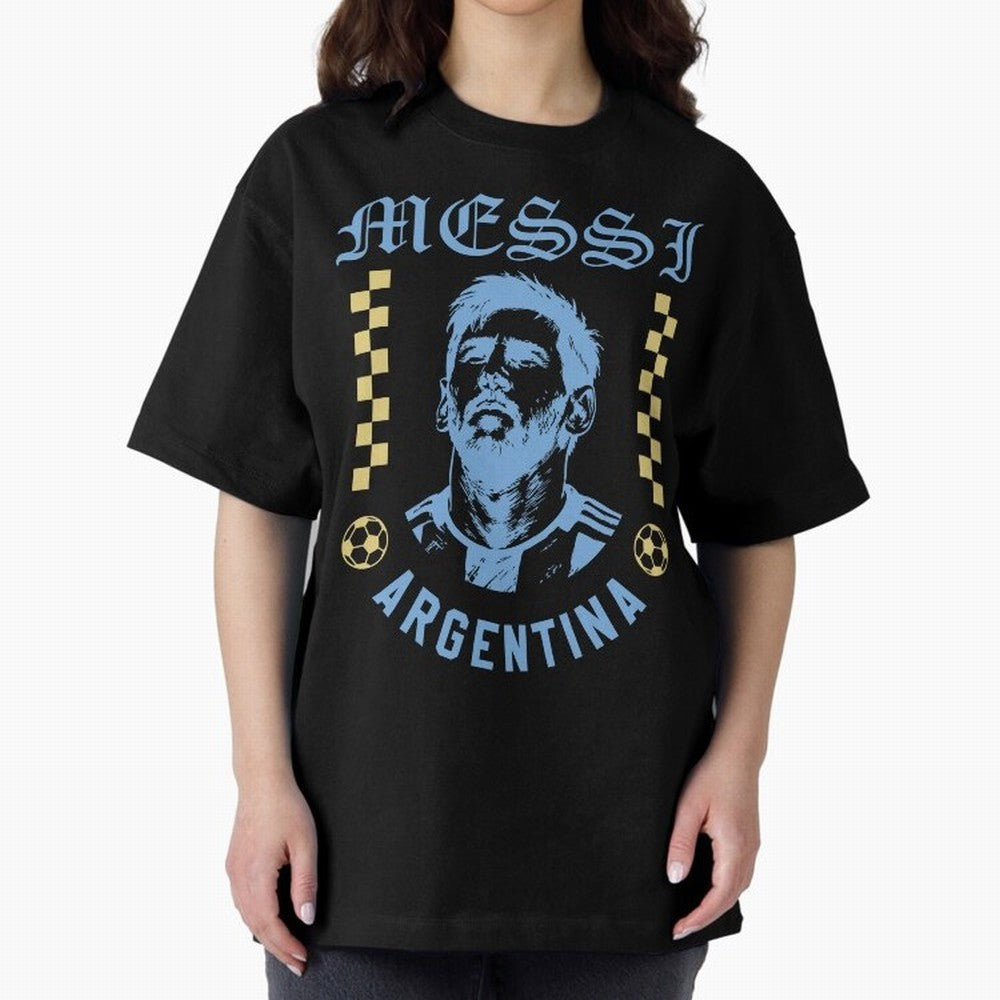 Messi Argentina Vintage Football Design World Cup Fan Art Classic T-Shirt Celebrate Supporters United by Global Football Passion for FIFA World Cup 2026, Inspired by Neymar, Haaland and Cristiano Ronaldo, England, France and Netherlands, Football