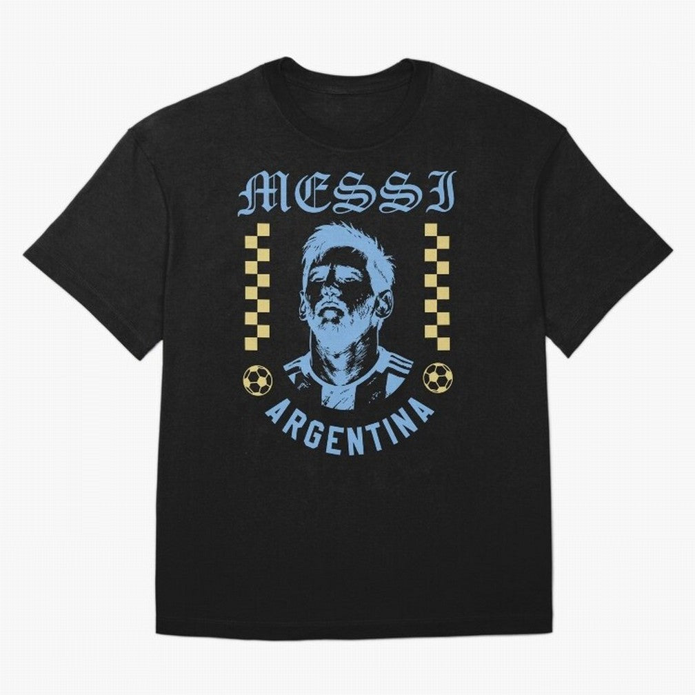 Messi Argentina Vintage Football Design World Cup Fan Art Classic T-Shirt Celebrate Supporters United by Global Football Passion for FIFA World Cup 2026, Inspired by Neymar, Haaland and Cristiano Ronaldo, England, France and Netherlands, Football