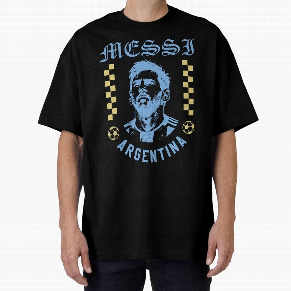 Messi Argentina Vintage Football Design World Cup Fan Art Classic T-Shirt Celebrate Supporters United by Global Football Passion for FIFA World Cup 2026, Inspired by Neymar, Haaland and Cristiano Ronaldo, England, France and Netherlands, Football