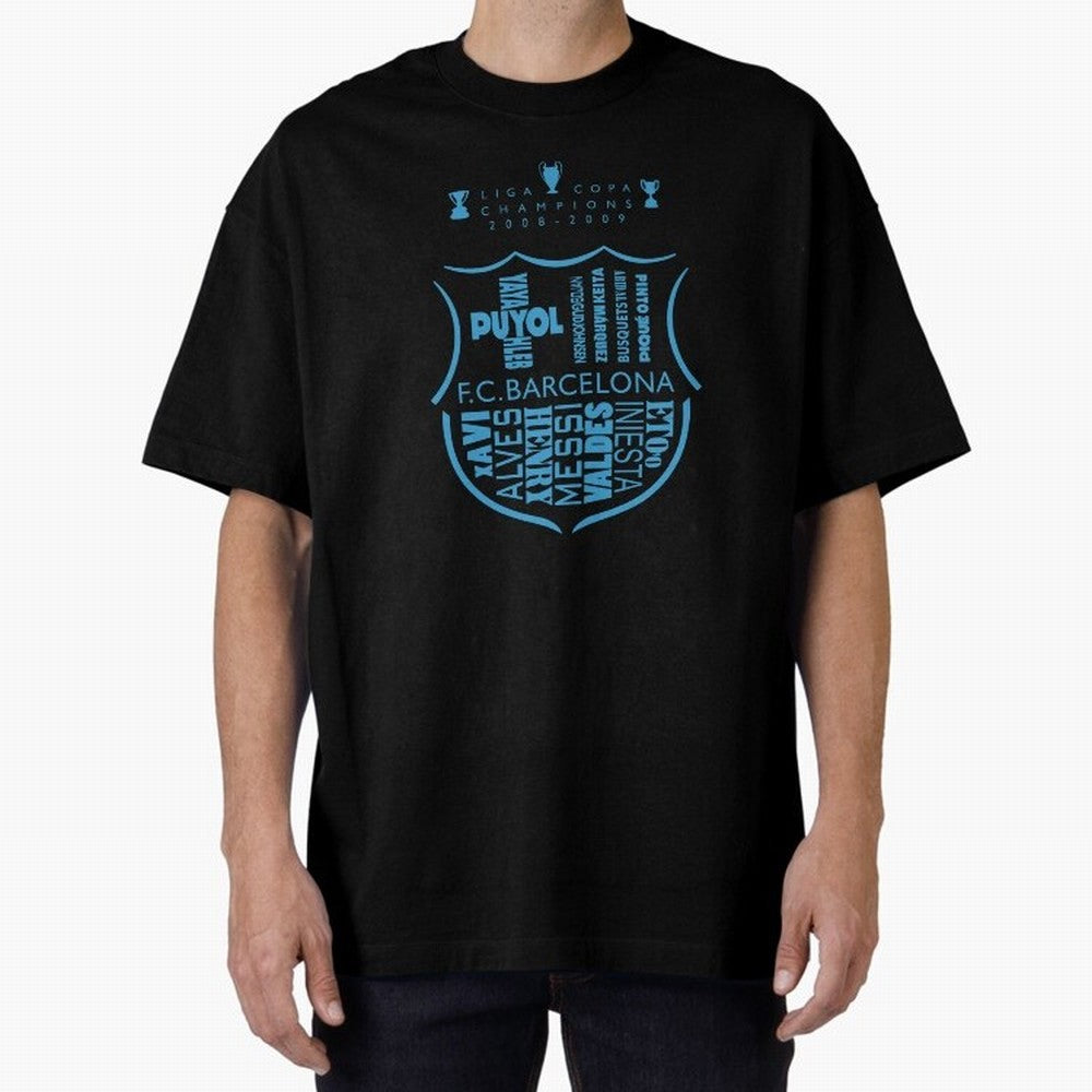 FC Barcelona three-time champion Oversized T-Shirt Make Every Match About Match Day Hype around FIFA World Cup 2026, Messi, CR7 and Mbappe, England, Stadium Memories, Football Loyalty, International Chants and Championship Tradition; Made for Die
