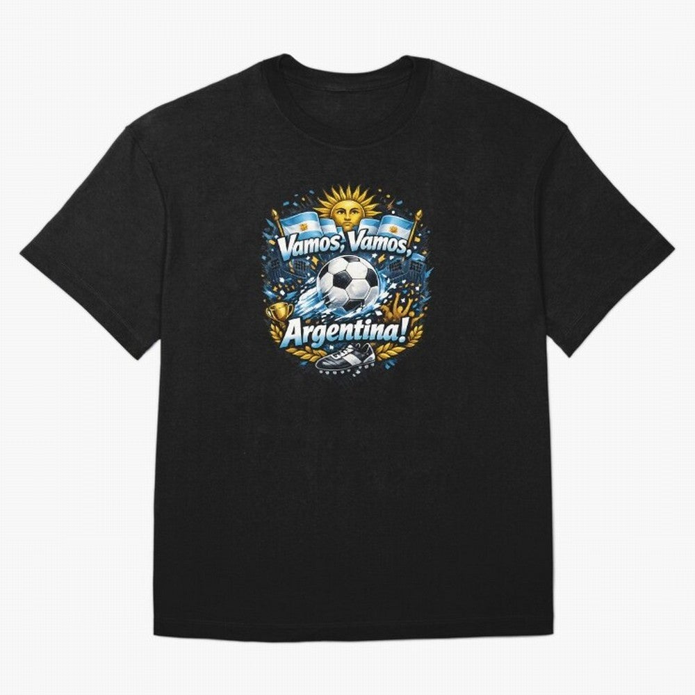 Argentina football 2026 Oversized T-Shirt Honor Football Greatness during Match Day Hype around FIFA World Cup 2026, Mbappe, Portugal, Spain and Germany, Soccer Culture, Superstar Moments, National Team Dreams and Competitive Fire; Ideal for Fans