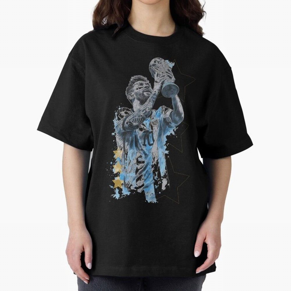 Messi with the World Cup Classic T-Shirt Back Your Heroes with FIFA World Cup 2026 Inspired by Messi and Cristiano Ronaldo, Netherlands Energy, Match Day Excitement, Supporter Culture, Golden Goals and Global Football Passion; Perfect for Fans,