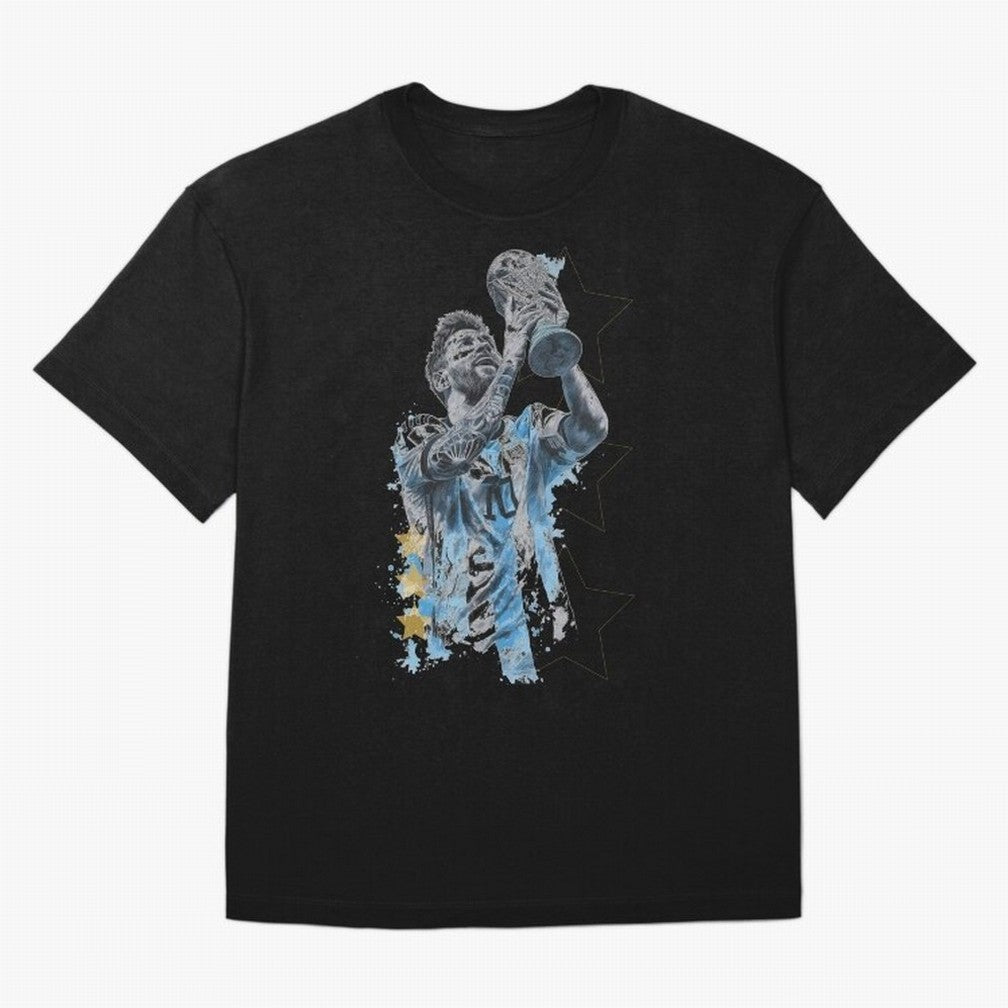 Messi with the World Cup Classic T-Shirt Back Your Heroes with FIFA World Cup 2026 Inspired by Messi and Cristiano Ronaldo, Netherlands Energy, Match Day Excitement, Supporter Culture, Golden Goals and Global Football Passion; Perfect for Fans,