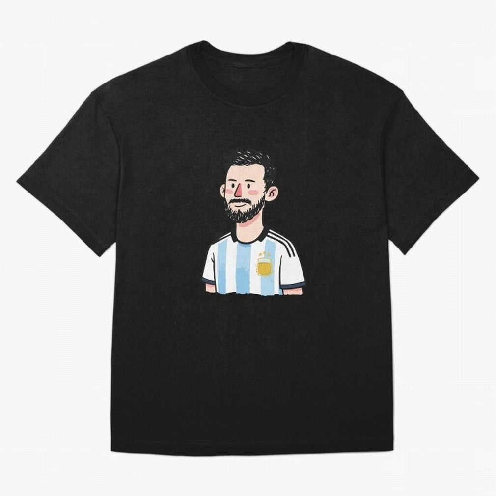 Argentina Soccer Football Player Oversized T-Shirt Relive Global Football Passion for FIFA World Cup 2026 Group Stage, Highlighting Mbappe and Neymar, Brazil, Soccer Culture, Superstar Moments, National Team Dreams and Competitive Fire; Perfect for