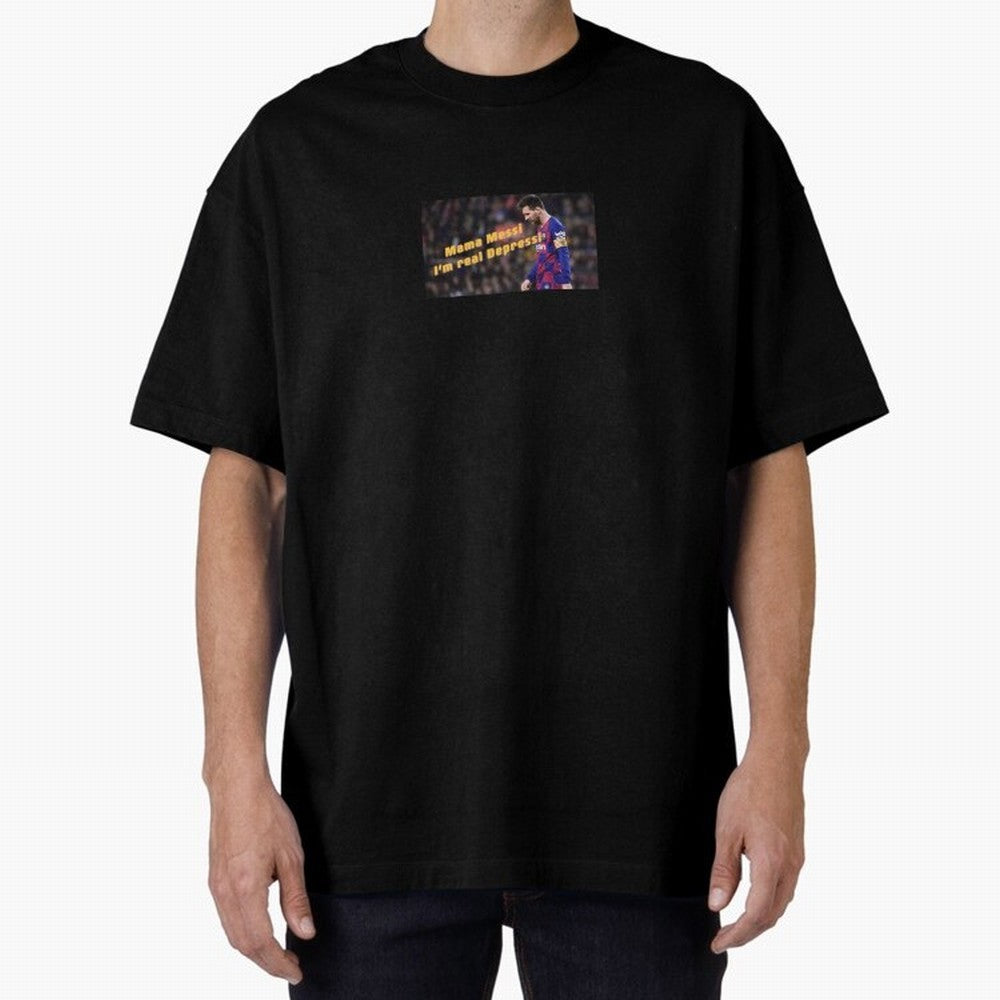 Mamma Messi, I'm Real Depressi Classic T-Shirt Get Ready for Global Football Passion for FIFA World Cup 2026 USA Canada Mexico, Capturing Cristiano Ronaldo, England, France and Netherlands, Stadium Memories, Football Loyalty, International Chants