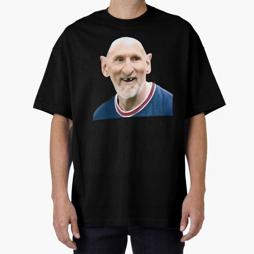 Old and Bald Messi Football Meme Oversized T-Shirt Celebrate Football Heritage in Match Day Hype around FIFA World Cup 2026 USA Canada Mexico, CR7 and Messi, Brazil, Match Day Excitement, Supporter Culture, Golden Goals and Global Football Passion;