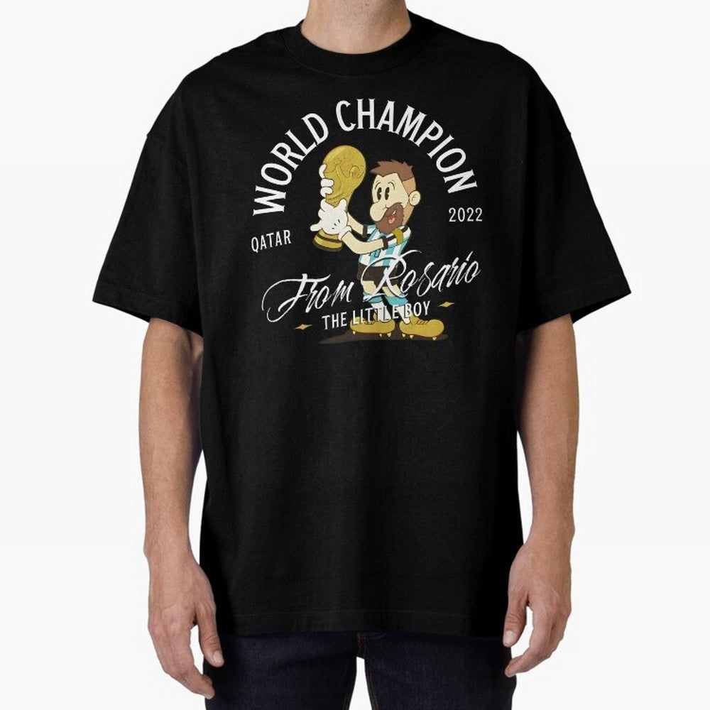 The little boy from Rosario Oversized T-Shirt Build Match Day Hype around FIFA World Cup 2026 Group Stage, CR7 and Messi, Germany, Global Supporter Spirit, Legendary Goals, National Colors and Tournament Celebration; Built for Supporters Chasing