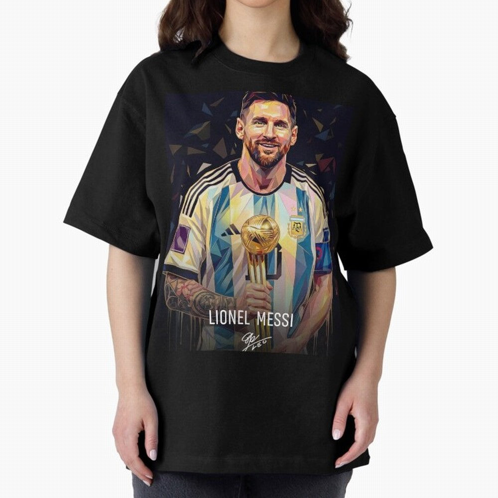 Leonie Messi M10 Football Soccer Player Champion Trophy Glory Classic T-Shirt Show Match Day Excitement for Global Football Passion for FIFA World Cup 2026, Made for CR7, Argentina, France and Brazil, Match Day Excitement, Supporter Culture, Golden