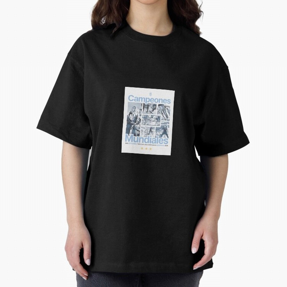 Argentina Qatar 2022 Oversized T-Shirt Feel International Energy from Match Day Hype around FIFA World Cup 2026 Group Stage, Messi, Neymar and Mbappe, Argentina, France and Brazil, Football Passion, Legendary Performances, Festival Vibes and