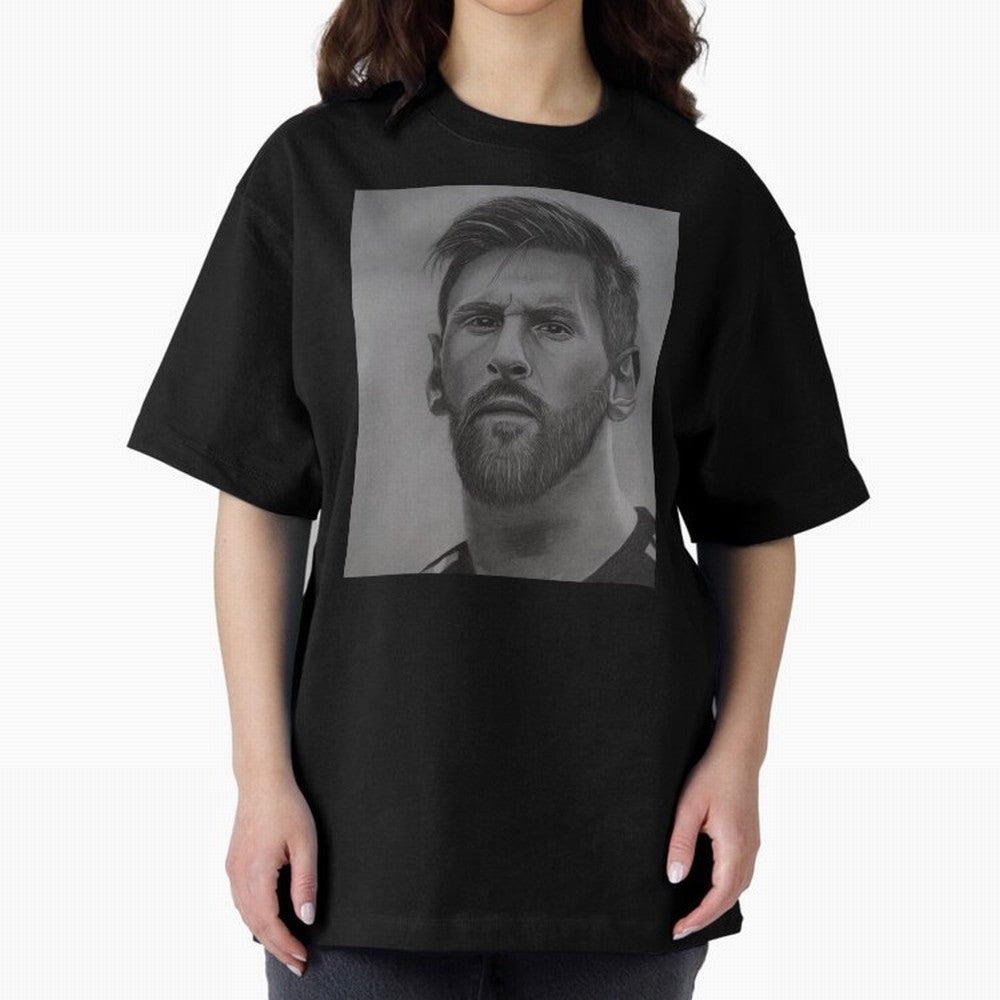 Messi Focused Portrait Art Classic T-Shirt Mark FIFA World Cup 2026 Group Stage Inspired by Cristiano Ronaldo, Spain Energy, Soccer Culture, Superstar Moments, National Team Dreams and Competitive Fire; Ideal for Passionate Fans Who Love Underdog