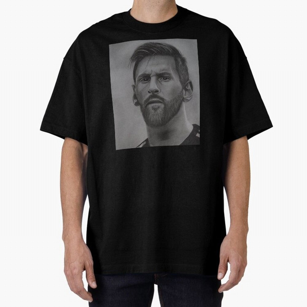Messi Focused Portrait Art Classic T-Shirt Mark FIFA World Cup 2026 Group Stage Inspired by Cristiano Ronaldo, Spain Energy, Soccer Culture, Superstar Moments, National Team Dreams and Competitive Fire; Ideal for Passionate Fans Who Love Underdog