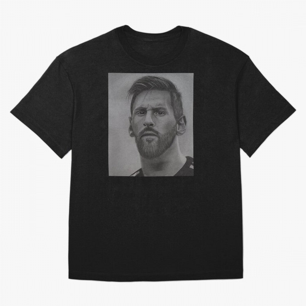 Messi Focused Portrait Art Classic T-Shirt Mark FIFA World Cup 2026 Group Stage Inspired by Cristiano Ronaldo, Spain Energy, Soccer Culture, Superstar Moments, National Team Dreams and Competitive Fire; Ideal for Passionate Fans Who Love Underdog