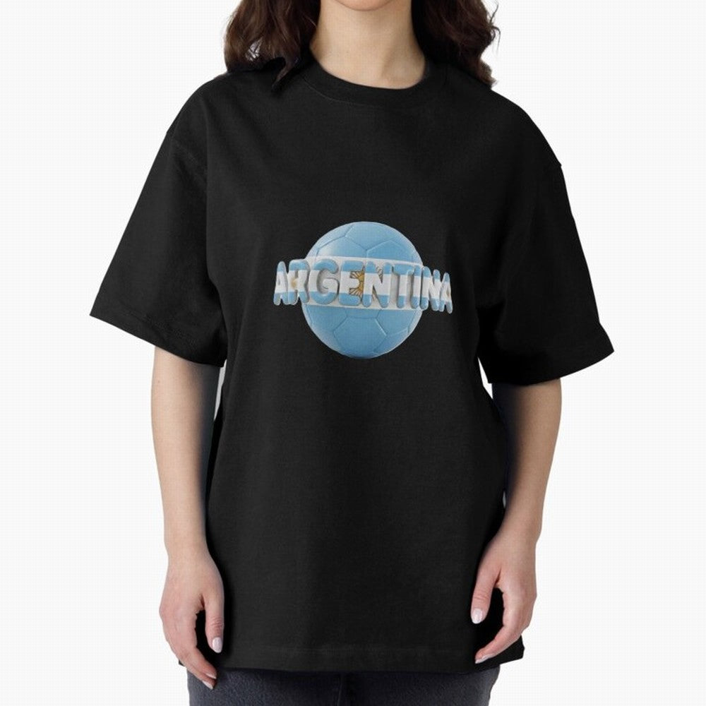 Argentina Soccer World Cup Oversized T-Shirt Make Game Day About FIFA World Cup 2026 USA Canada Mexico with Cristiano Ronaldo, Netherlands Energy, Game Day Rituals, Football Legends, Country Pride and the Road to the Final; Ideal for Fans Who
