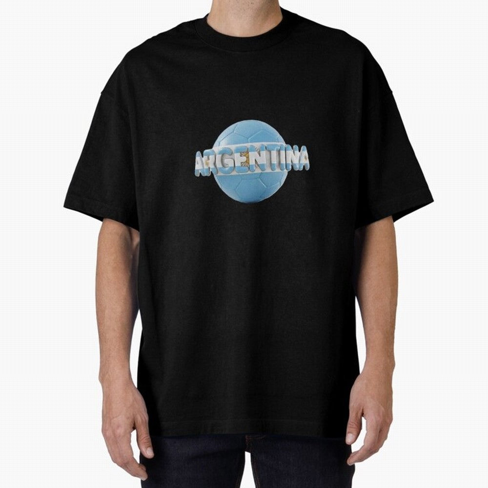 Argentina Soccer World Cup Oversized T-Shirt Make Game Day About FIFA World Cup 2026 USA Canada Mexico with Cristiano Ronaldo, Netherlands Energy, Game Day Rituals, Football Legends, Country Pride and the Road to the Final; Ideal for Fans Who