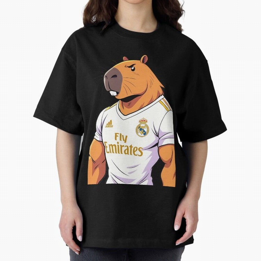 Real Madrid capybara elegant Classic T-Shirt Represent FIFA World Cup 2026 USA Canada Mexico for Fans of Mbappe and Neymar and England, France and Netherlands, Bringing Retro Football Energy, Iconic Rivalries, Trophy Chase Drama and Stadium