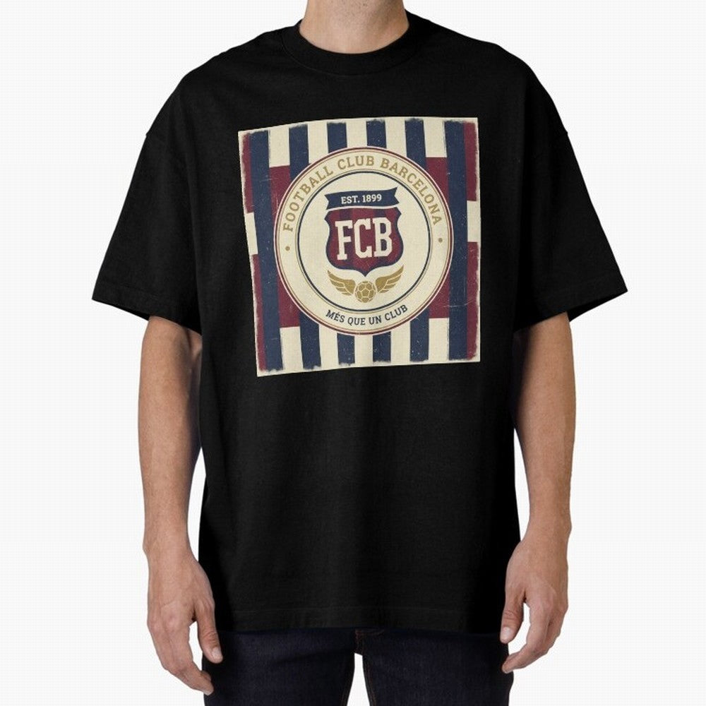 FCB Vintage - Football Fan Design Classic T-Shirt Experience the FIFA World Cup 2026 Journey through Messi and Cristiano Ronaldo Highlights, Argentina and Brazil Pride, Goal Celebration Energy, Supporter Heritage, Football Icons and Worldwide