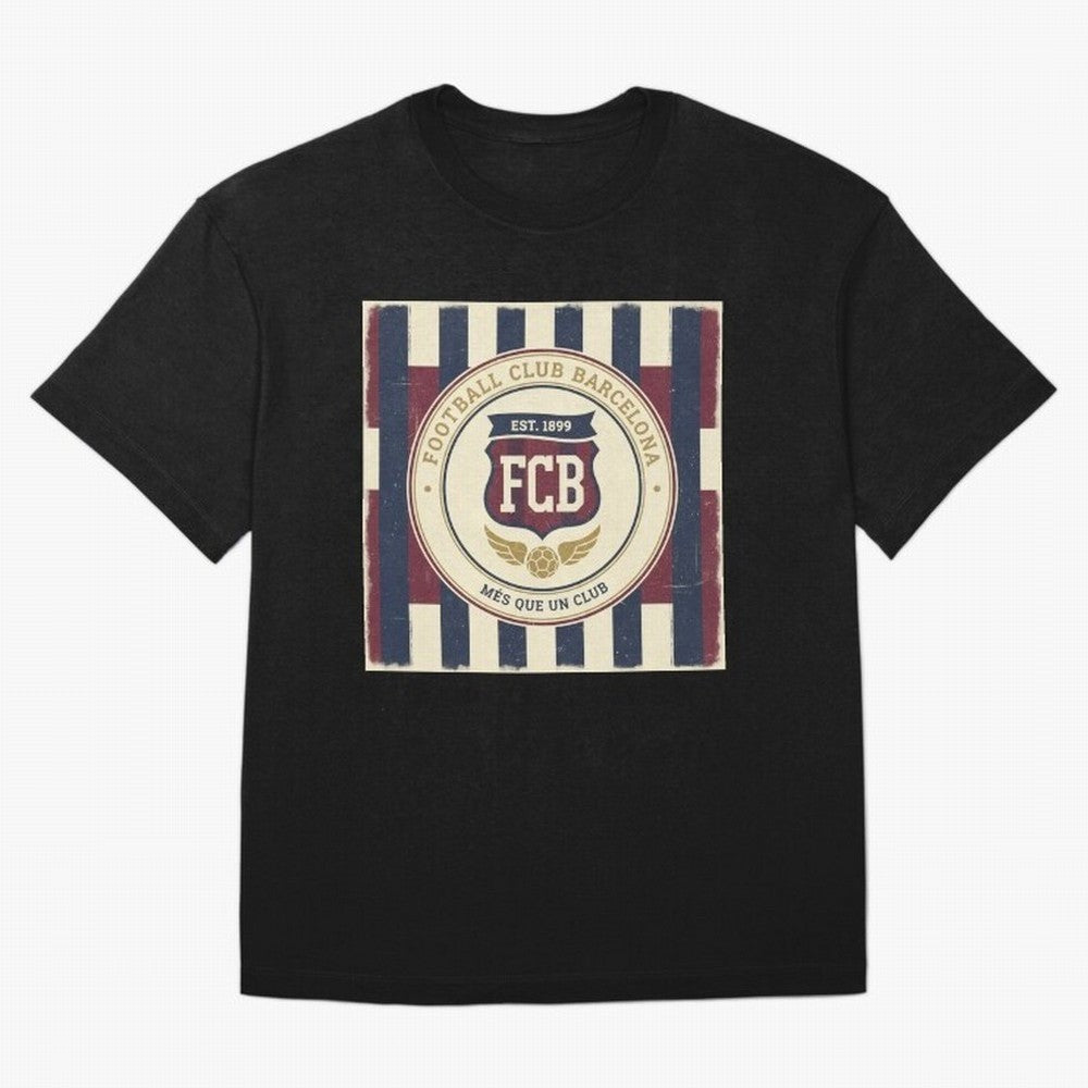 FCB Vintage - Football Fan Design Classic T-Shirt Experience the FIFA World Cup 2026 Journey through Messi and Cristiano Ronaldo Highlights, Argentina and Brazil Pride, Goal Celebration Energy, Supporter Heritage, Football Icons and Worldwide
