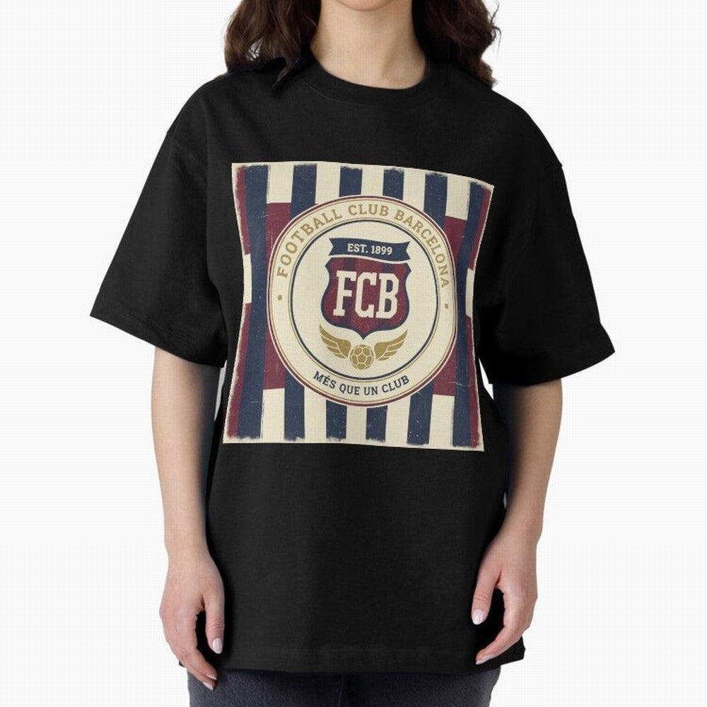 FCB Vintage - Football Fan Design Classic T-Shirt Experience the FIFA World Cup 2026 Journey through Messi and Cristiano Ronaldo Highlights, Argentina and Brazil Pride, Goal Celebration Energy, Supporter Heritage, Football Icons and Worldwide