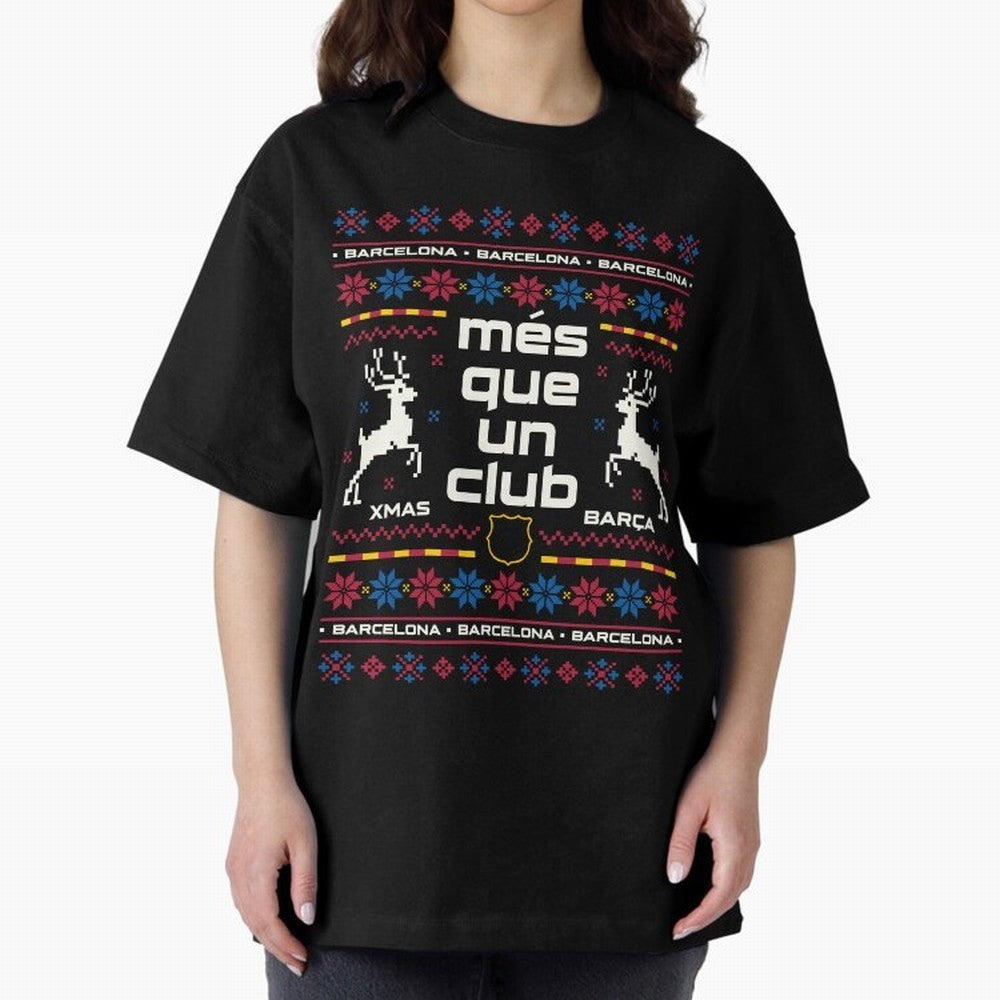 FC Barcelona Christmas Classic T-Shirt Fuel the Hype around the FIFA World Cup 2026 Journey through CR7 Highlights, Portugal Pride, Match Day Excitement, Supporter Culture, Golden Goals and Global Football Passion; Ideal for Fans Who Follow Messi,