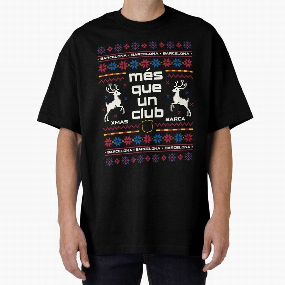 FC Barcelona Christmas Classic T-Shirt Fuel the Hype around the FIFA World Cup 2026 Journey through CR7 Highlights, Portugal Pride, Match Day Excitement, Supporter Culture, Golden Goals and Global Football Passion; Ideal for Fans Who Follow Messi,