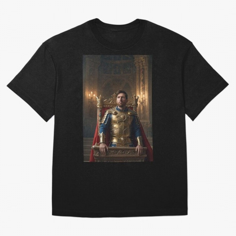 Messi the King 1 Oversized T-Shirt Bring International Match Energy to Global Football Passion for FIFA World Cup 2026, Driven by Haaland and Mbappe, Brazil, Portugal and Argentina, Fan Favorite Moments, National Team Passion, Big Match Drama and