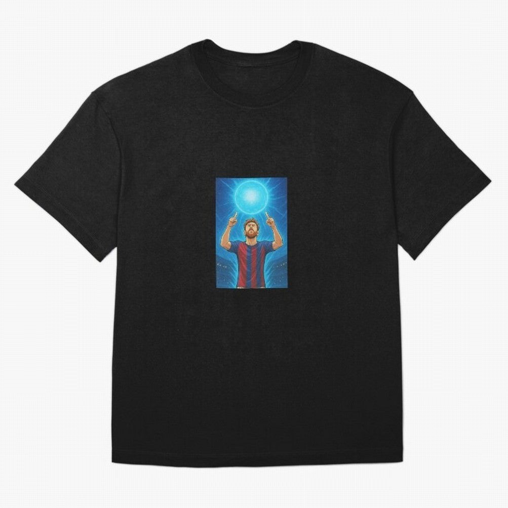 Barcelona Genkidama God Oversized T-Shirt Represent the Passion of the FIFA World Cup 2026 USA Canada Mexico Journey through Neymar, Haaland and Cristiano Ronaldo Highlights, Germany Pride, Sports Nostalgia, International Competition, Famous