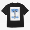 Messi Argentina Football Drawing Oversized T-Shirt Carry the Colors and Pride of Global Football Passion for FIFA World Cup 2026 USA Canada Mexico, Capturing Mbappe, Argentina, Fan Favorite Moments, National Team Passion, Big Match Drama and Soccer