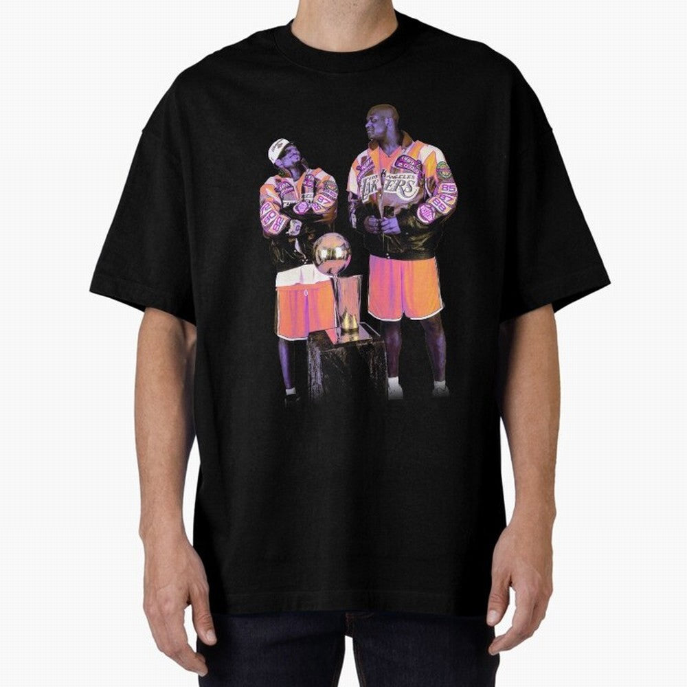 kobe Shaq Oversized T-Shirt Oversized T-Shirt Follow Every Goal of FIFA World Cup 2026 USA Canada Mexico for Fans of Neymar and Spain, Bringing Retro Football Energy, Iconic Rivalries, Trophy Chase Drama and Stadium Atmosphere; Great for Watch