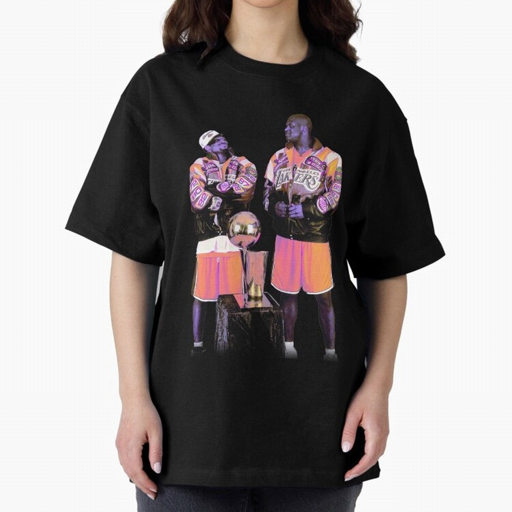 kobe Shaq Oversized T-Shirt Oversized T-Shirt Follow Every Goal of FIFA World Cup 2026 USA Canada Mexico for Fans of Neymar and Spain, Bringing Retro Football Energy, Iconic Rivalries, Trophy Chase Drama and Stadium Atmosphere; Great for Watch