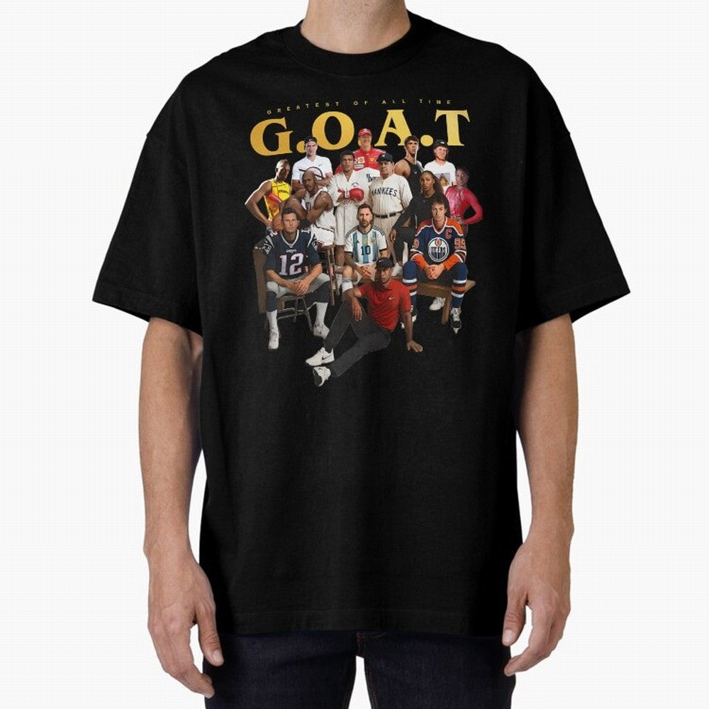GOAT of all Sports Essential T-Shirt Bring World Football Passion into Global Football Passion for FIFA World Cup 2026 USA Canada Mexico, Inspired by Mbappe and Neymar, England, France and Netherlands, Soccer Culture, Superstar Moments, National