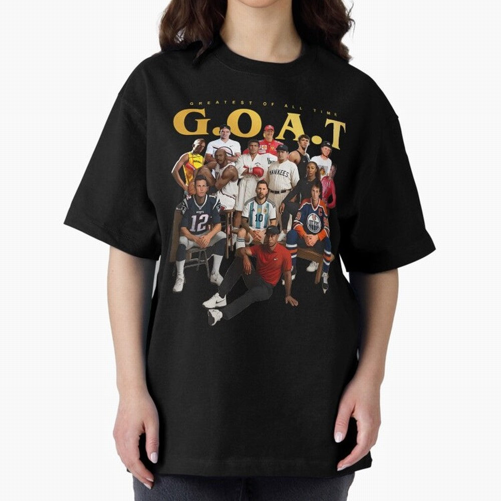 GOAT of all Sports Essential T-Shirt Bring World Football Passion into Global Football Passion for FIFA World Cup 2026 USA Canada Mexico, Inspired by Mbappe and Neymar, England, France and Netherlands, Soccer Culture, Superstar Moments, National