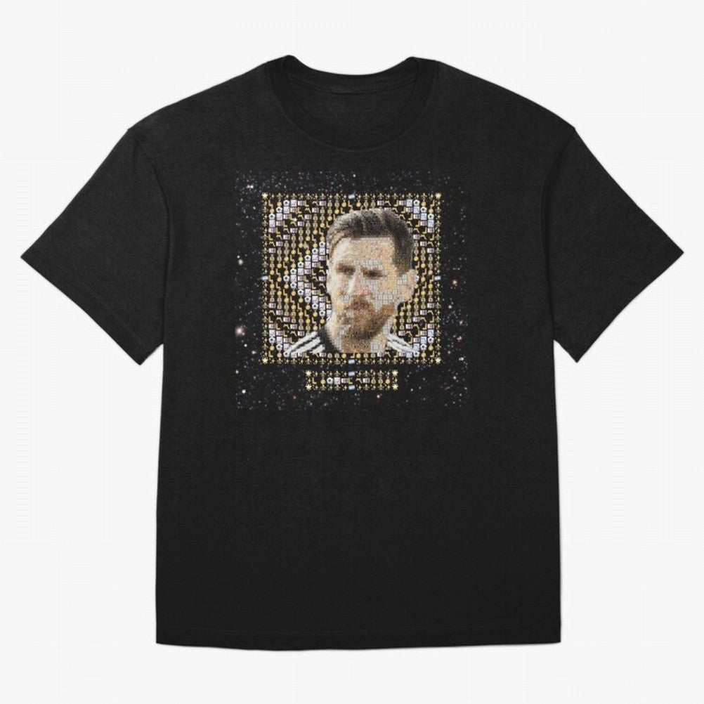 GOAT Emojified ¨C Messi-Inspired Visual Tribute | Legendary Football Grid Art | Iconic Symbolism in Emoji Form Oversized T-Shirt Bring Home Match Day Hype around FIFA World Cup 2026, Mbappe, Portugal, Goal Celebration Energy, Supporter Heritage,