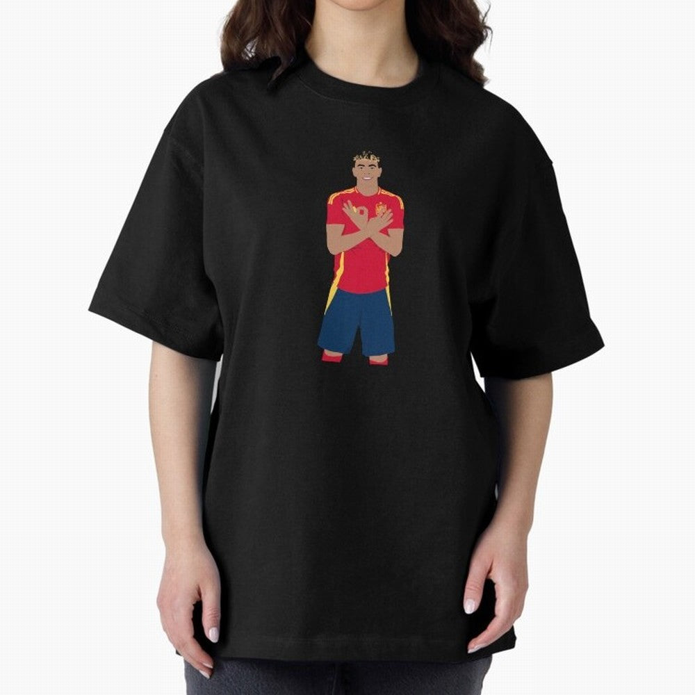 Lamine Yamal Roja Classic T-Shirt Represent the Passion of Global Football Passion for FIFA World Cup 2026 USA Canada Mexico, Inspired by Messi, Neymar and Mbappe, England and Germany, Championship Spirit, Famous Goals, Roaring Crowds and