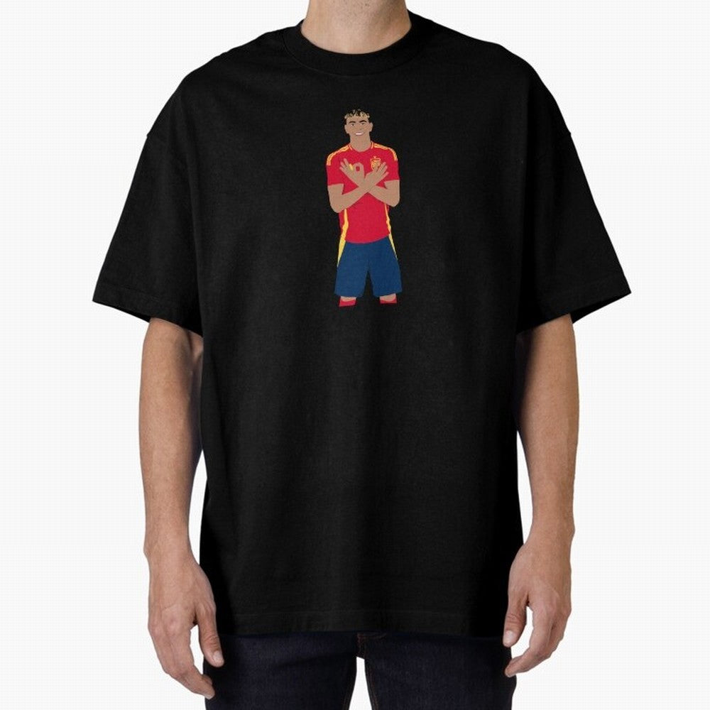 Lamine Yamal Roja Classic T-Shirt Represent the Passion of Global Football Passion for FIFA World Cup 2026 USA Canada Mexico, Inspired by Messi, Neymar and Mbappe, England and Germany, Championship Spirit, Famous Goals, Roaring Crowds and