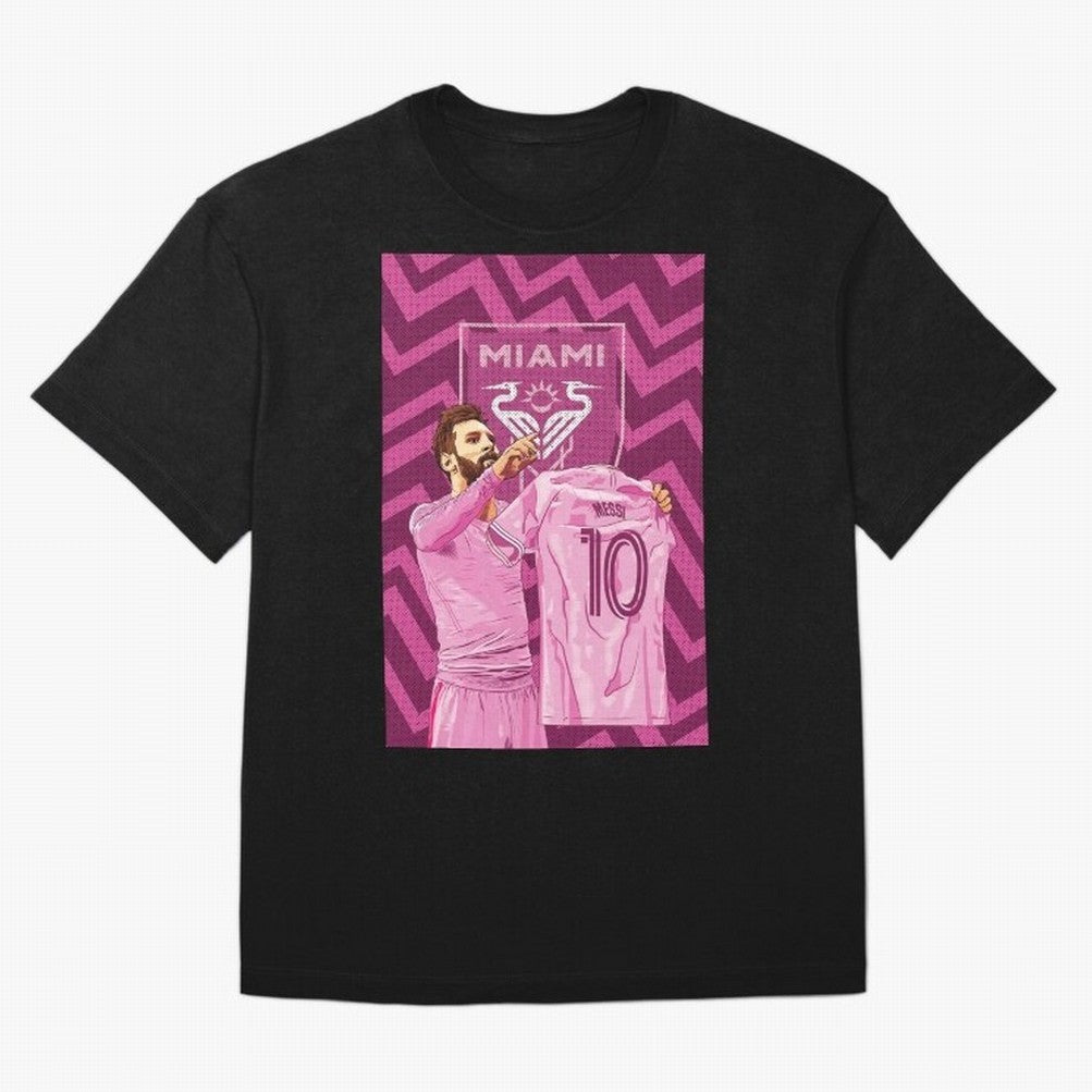 Messi in Inter Miami Classic T-Shirt Represent Fans Who Live for Match Day Hype around FIFA World Cup 2026 Group Stage, Messi and Cristiano Ronaldo, Argentina, France and Brazil, Football Passion, Legendary Performances, Festival Vibes and
