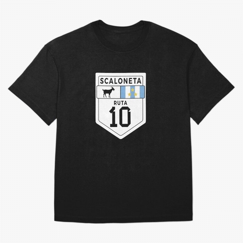 Scaloneta - Messi 10 - Goat Oversized T-Shirt Celebrate Fan Favorites in FIFA World Cup 2026 USA Canada Mexico for Fans of CR7 and Messi and France, Bringing Goal Celebration Energy, Supporter Heritage, Football Icons and Worldwide Tournament Joy;