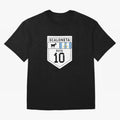 Scaloneta - Messi 10 - Goat Oversized T-Shirt Celebrate Fan Favorites in FIFA World Cup 2026 USA Canada Mexico for Fans of CR7 and Messi and France, Bringing Goal Celebration Energy, Supporter Heritage, Football Icons and Worldwide Tournament Joy;