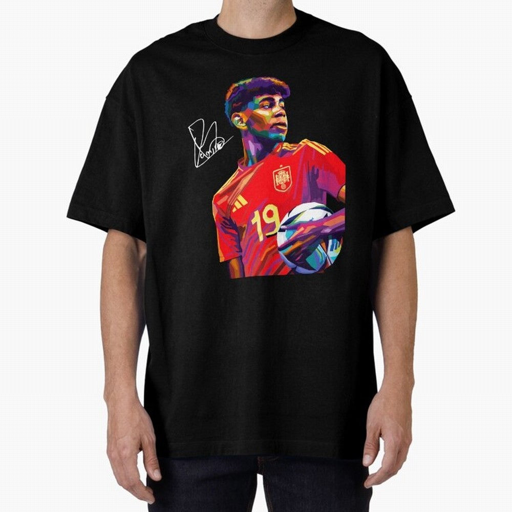 Lamine Yamal Wpap Art Classic T-Shirt Represent Global Football Passion for FIFA World Cup 2026 USA Canada Mexico, Made for Messi and Cristiano Ronaldo, England, France and Netherlands, Game Day Rituals, Football Legends, Country Pride and the Road